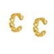 Hear Shape Ear cuff earring, Brass with 22k gold plated, Wholesale jewelry